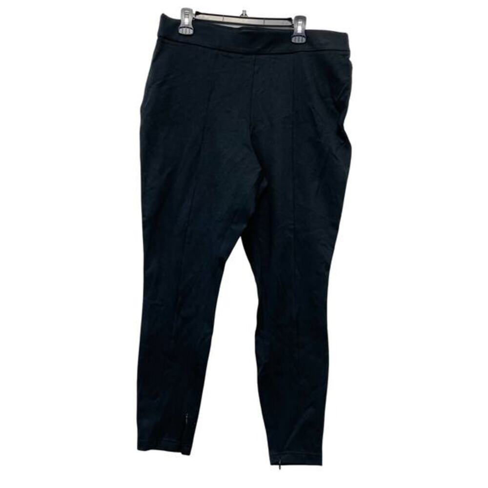A New Day Women's Black Pull‎ On Ankle Zip Skinny Pants Size XXL